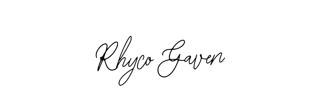 Similarly Bearetta-2O07w is the best handwritten signature design. Signature creator online .You can use it as an online autograph creator for name Rhyco Gaven. Rhyco Gaven signature style 12 images and pictures png