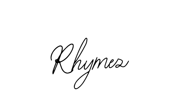 How to make Rhymez name signature. Use Bearetta-2O07w style for creating short signs online. This is the latest handwritten sign. Rhymez signature style 12 images and pictures png