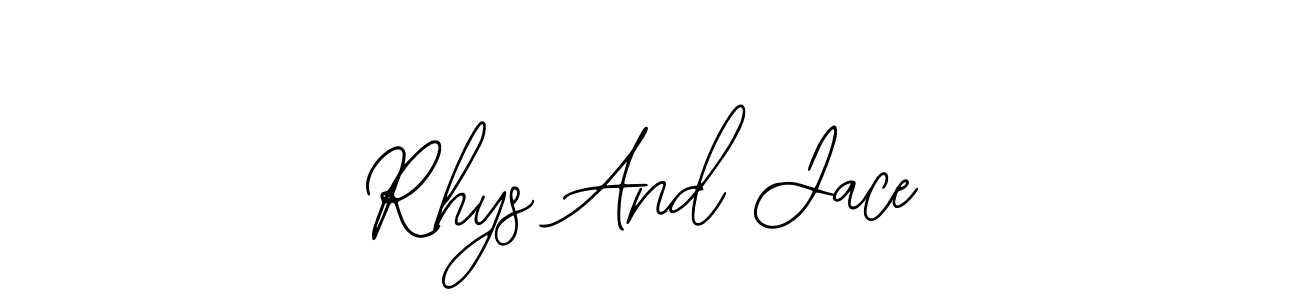 Bearetta-2O07w is a professional signature style that is perfect for those who want to add a touch of class to their signature. It is also a great choice for those who want to make their signature more unique. Get Rhys And Jace name to fancy signature for free. Rhys And Jace signature style 12 images and pictures png