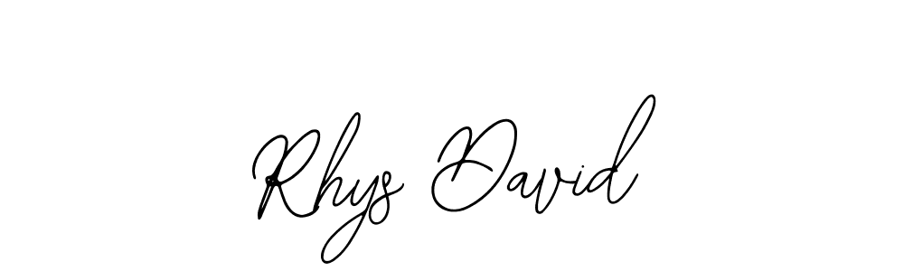 Make a beautiful signature design for name Rhys David. With this signature (Bearetta-2O07w) style, you can create a handwritten signature for free. Rhys David signature style 12 images and pictures png