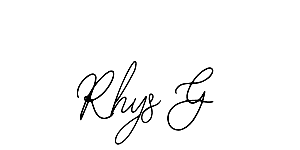 Bearetta-2O07w is a professional signature style that is perfect for those who want to add a touch of class to their signature. It is also a great choice for those who want to make their signature more unique. Get Rhys G name to fancy signature for free. Rhys G signature style 12 images and pictures png