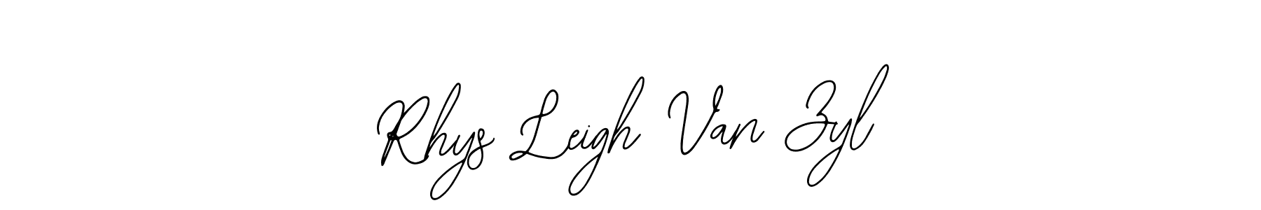 Use a signature maker to create a handwritten signature online. With this signature software, you can design (Bearetta-2O07w) your own signature for name Rhys Leigh Van Zyl. Rhys Leigh Van Zyl signature style 12 images and pictures png