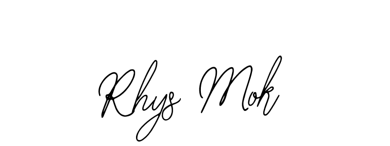 How to make Rhys Mok signature? Bearetta-2O07w is a professional autograph style. Create handwritten signature for Rhys Mok name. Rhys Mok signature style 12 images and pictures png