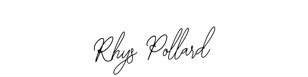 Use a signature maker to create a handwritten signature online. With this signature software, you can design (Bearetta-2O07w) your own signature for name Rhys Pollard. Rhys Pollard signature style 12 images and pictures png