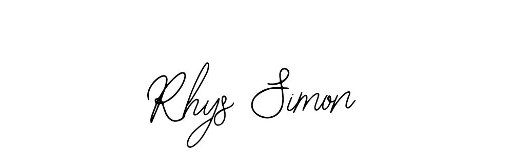 Also You can easily find your signature by using the search form. We will create Rhys Simon name handwritten signature images for you free of cost using Bearetta-2O07w sign style. Rhys Simon signature style 12 images and pictures png