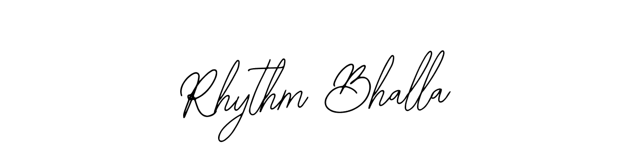 Create a beautiful signature design for name Rhythm Bhalla. With this signature (Bearetta-2O07w) fonts, you can make a handwritten signature for free. Rhythm Bhalla signature style 12 images and pictures png