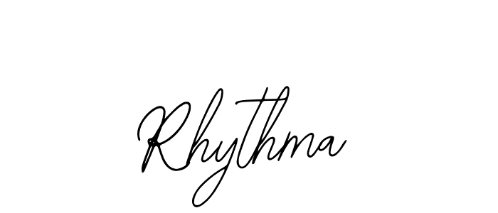 Use a signature maker to create a handwritten signature online. With this signature software, you can design (Bearetta-2O07w) your own signature for name Rhythma. Rhythma signature style 12 images and pictures png