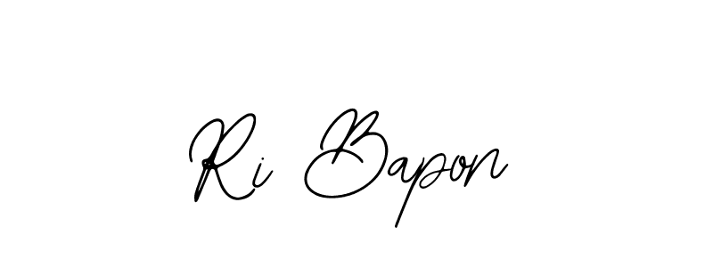 You can use this online signature creator to create a handwritten signature for the name Ri Bapon. This is the best online autograph maker. Ri Bapon signature style 12 images and pictures png