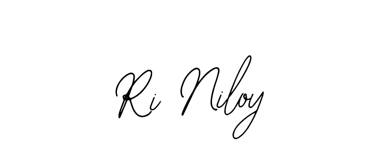 Use a signature maker to create a handwritten signature online. With this signature software, you can design (Bearetta-2O07w) your own signature for name Ri Niloy. Ri Niloy signature style 12 images and pictures png