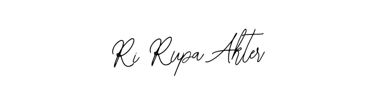 You should practise on your own different ways (Bearetta-2O07w) to write your name (Ri Rupa Akter) in signature. don't let someone else do it for you. Ri Rupa Akter signature style 12 images and pictures png