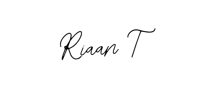 Also You can easily find your signature by using the search form. We will create Riaan T name handwritten signature images for you free of cost using Bearetta-2O07w sign style. Riaan T signature style 12 images and pictures png