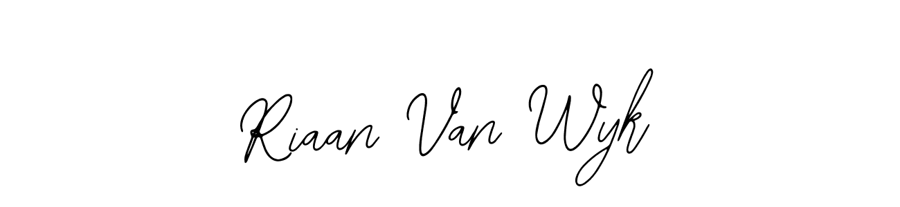 How to make Riaan Van Wyk signature? Bearetta-2O07w is a professional autograph style. Create handwritten signature for Riaan Van Wyk name. Riaan Van Wyk signature style 12 images and pictures png