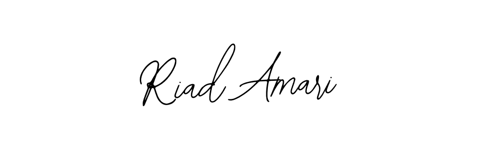 Use a signature maker to create a handwritten signature online. With this signature software, you can design (Bearetta-2O07w) your own signature for name Riad Amari. Riad Amari signature style 12 images and pictures png