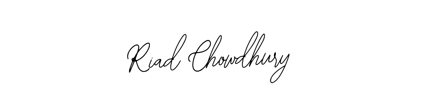 How to make Riad Chowdhury name signature. Use Bearetta-2O07w style for creating short signs online. This is the latest handwritten sign. Riad Chowdhury signature style 12 images and pictures png