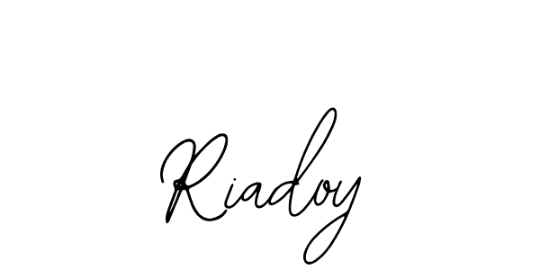 Design your own signature with our free online signature maker. With this signature software, you can create a handwritten (Bearetta-2O07w) signature for name Riadoy. Riadoy signature style 12 images and pictures png