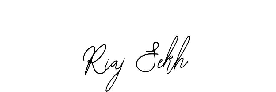 Also we have Riaj Sekh name is the best signature style. Create professional handwritten signature collection using Bearetta-2O07w autograph style. Riaj Sekh signature style 12 images and pictures png