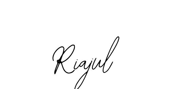 Design your own signature with our free online signature maker. With this signature software, you can create a handwritten (Bearetta-2O07w) signature for name Riajul. Riajul signature style 12 images and pictures png