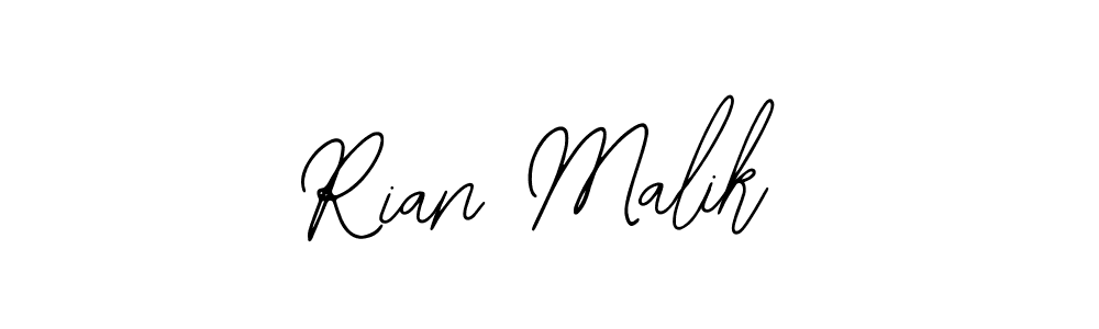 Rian Malik stylish signature style. Best Handwritten Sign (Bearetta-2O07w) for my name. Handwritten Signature Collection Ideas for my name Rian Malik. Rian Malik signature style 12 images and pictures png