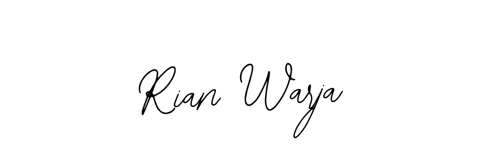 Rian Warja stylish signature style. Best Handwritten Sign (Bearetta-2O07w) for my name. Handwritten Signature Collection Ideas for my name Rian Warja. Rian Warja signature style 12 images and pictures png