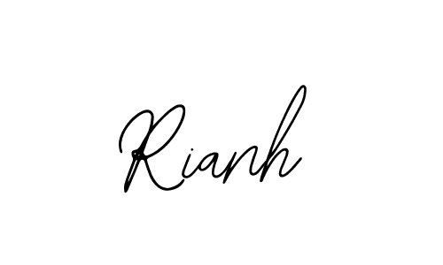 The best way (Bearetta-2O07w) to make a short signature is to pick only two or three words in your name. The name Rianh include a total of six letters. For converting this name. Rianh signature style 12 images and pictures png