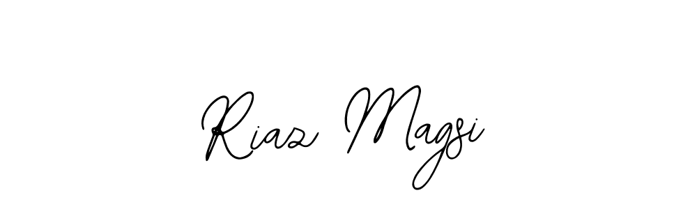 Also You can easily find your signature by using the search form. We will create Riaz Magsi name handwritten signature images for you free of cost using Bearetta-2O07w sign style. Riaz Magsi signature style 12 images and pictures png