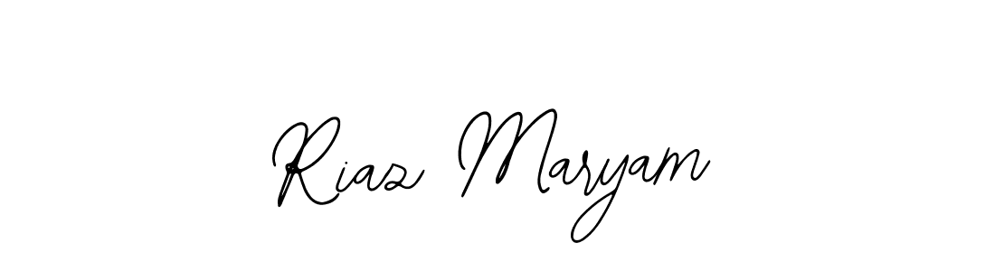 You should practise on your own different ways (Bearetta-2O07w) to write your name (Riaz Maryam) in signature. don't let someone else do it for you. Riaz Maryam signature style 12 images and pictures png
