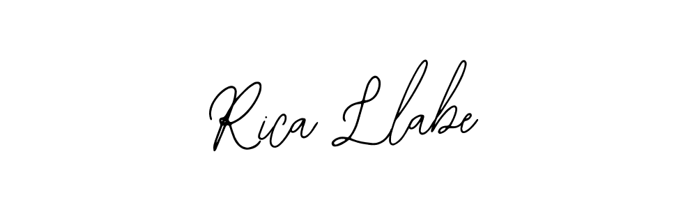 Similarly Bearetta-2O07w is the best handwritten signature design. Signature creator online .You can use it as an online autograph creator for name Rica Llabe. Rica Llabe signature style 12 images and pictures png