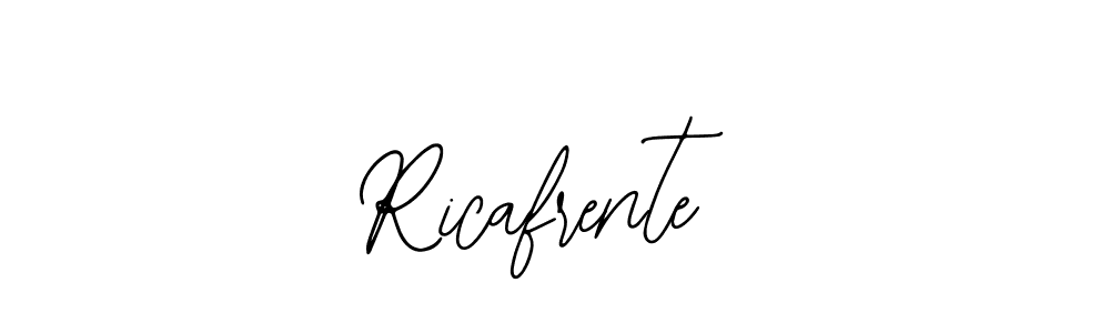 Also we have Ricafrente name is the best signature style. Create professional handwritten signature collection using Bearetta-2O07w autograph style. Ricafrente signature style 12 images and pictures png