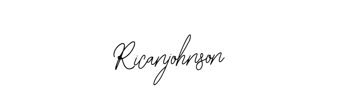 This is the best signature style for the Ricanjohnson name. Also you like these signature font (Bearetta-2O07w). Mix name signature. Ricanjohnson signature style 12 images and pictures png