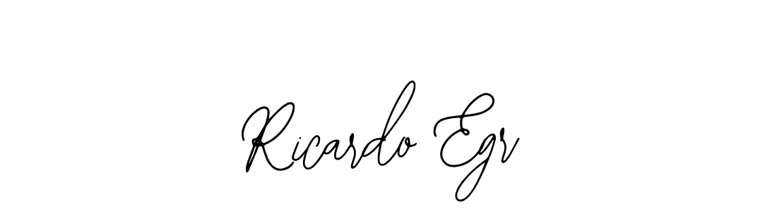 How to make Ricardo Egr name signature. Use Bearetta-2O07w style for creating short signs online. This is the latest handwritten sign. Ricardo Egr signature style 12 images and pictures png