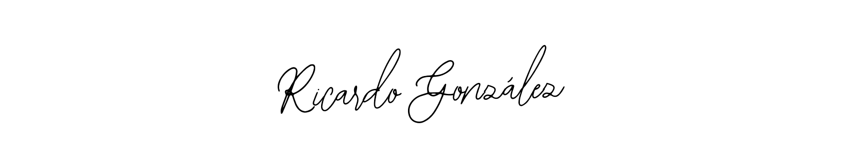 if you are searching for the best signature style for your name Ricardo González. so please give up your signature search. here we have designed multiple signature styles  using Bearetta-2O07w. Ricardo González signature style 12 images and pictures png