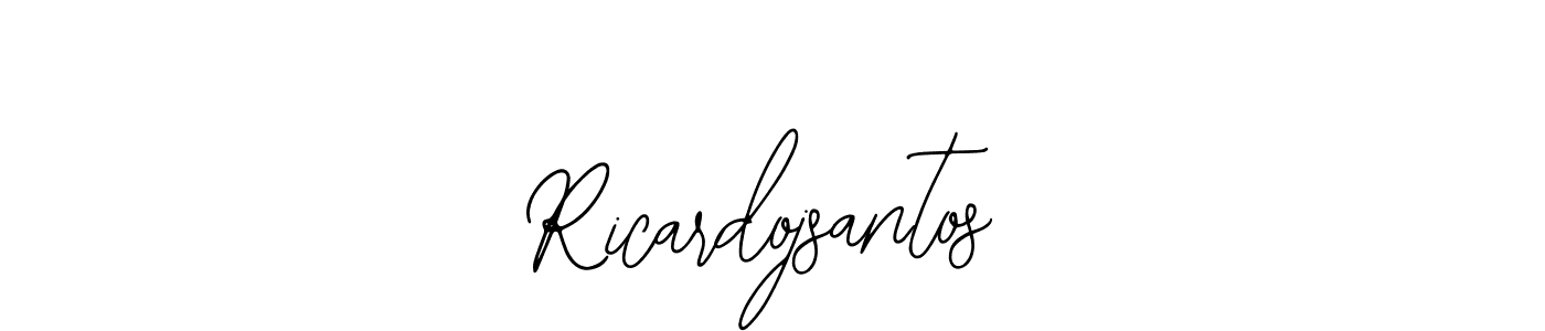 How to make Ricardojsantos signature? Bearetta-2O07w is a professional autograph style. Create handwritten signature for Ricardojsantos name. Ricardojsantos signature style 12 images and pictures png