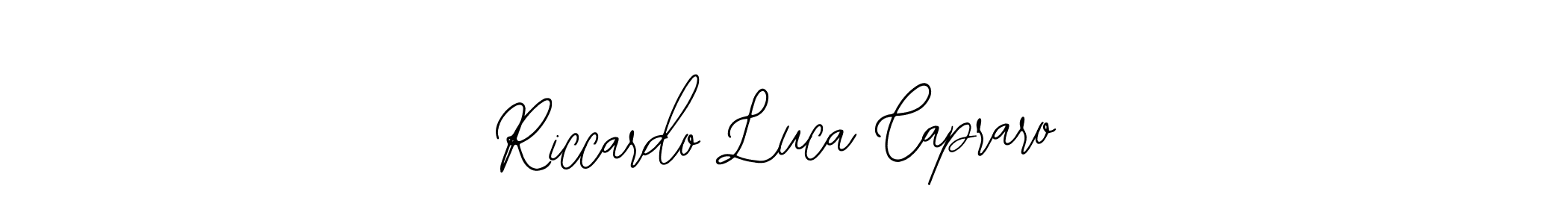 Use a signature maker to create a handwritten signature online. With this signature software, you can design (Bearetta-2O07w) your own signature for name Riccardo Luca Capraro. Riccardo Luca Capraro signature style 12 images and pictures png