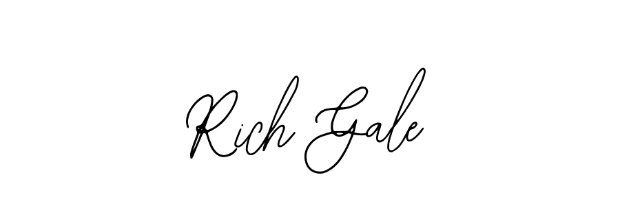 Design your own signature with our free online signature maker. With this signature software, you can create a handwritten (Bearetta-2O07w) signature for name Rich Gale. Rich Gale signature style 12 images and pictures png