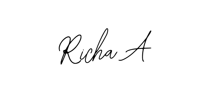 Best and Professional Signature Style for Richa A. Bearetta-2O07w Best Signature Style Collection. Richa A signature style 12 images and pictures png