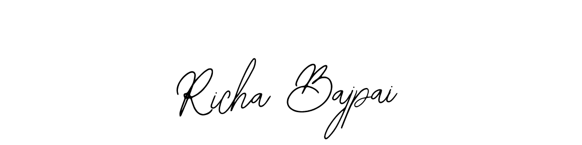 How to Draw Richa Bajpai signature style? Bearetta-2O07w is a latest design signature styles for name Richa Bajpai. Richa Bajpai signature style 12 images and pictures png
