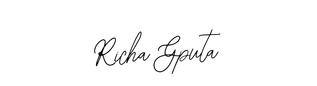 Make a beautiful signature design for name Richa Gputa. With this signature (Bearetta-2O07w) style, you can create a handwritten signature for free. Richa Gputa signature style 12 images and pictures png