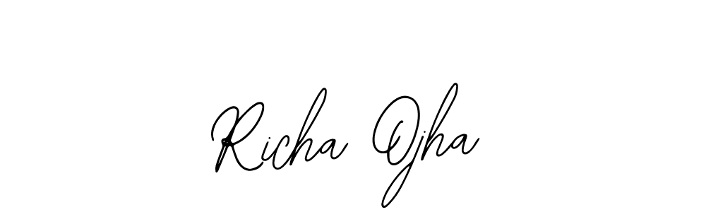 Also You can easily find your signature by using the search form. We will create Richa Ojha name handwritten signature images for you free of cost using Bearetta-2O07w sign style. Richa Ojha signature style 12 images and pictures png