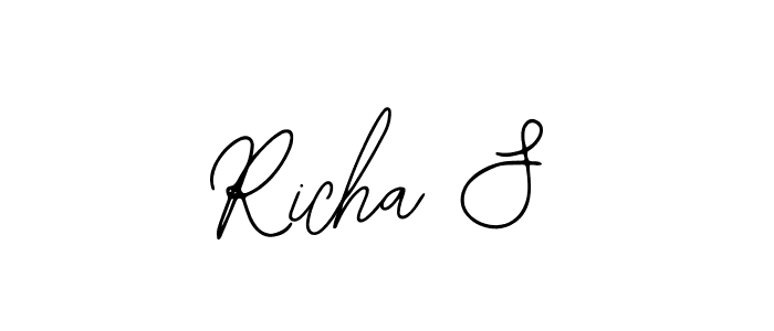 How to Draw Richa S signature style? Bearetta-2O07w is a latest design signature styles for name Richa S. Richa S signature style 12 images and pictures png