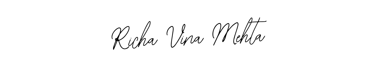 Design your own signature with our free online signature maker. With this signature software, you can create a handwritten (Bearetta-2O07w) signature for name Richa Vina Mehta. Richa Vina Mehta signature style 12 images and pictures png