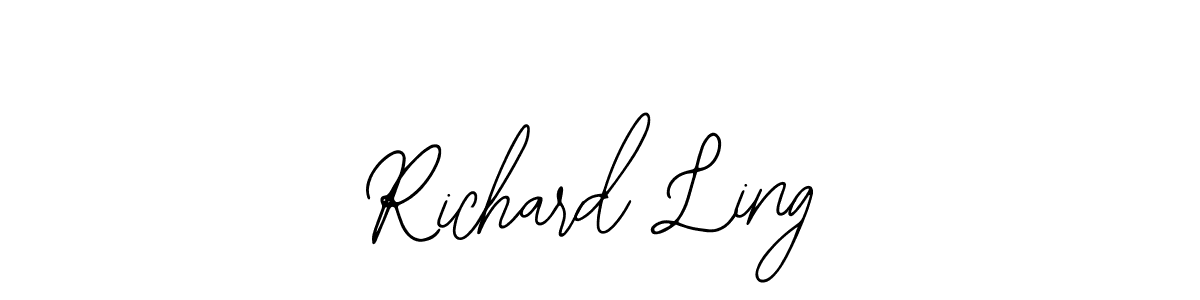 Similarly Bearetta-2O07w is the best handwritten signature design. Signature creator online .You can use it as an online autograph creator for name Richard Ling. Richard Ling signature style 12 images and pictures png