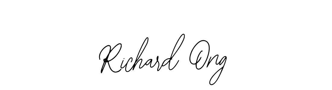 Use a signature maker to create a handwritten signature online. With this signature software, you can design (Bearetta-2O07w) your own signature for name Richard Ong. Richard Ong signature style 12 images and pictures png