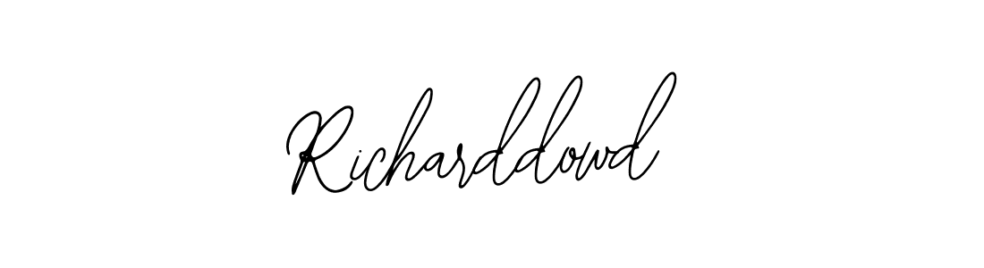 The best way (Bearetta-2O07w) to make a short signature is to pick only two or three words in your name. The name Richarddowd include a total of six letters. For converting this name. Richarddowd signature style 12 images and pictures png