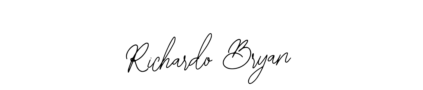 How to Draw Richardo Bryan signature style? Bearetta-2O07w is a latest design signature styles for name Richardo Bryan. Richardo Bryan signature style 12 images and pictures png