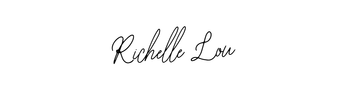 How to make Richelle Lou name signature. Use Bearetta-2O07w style for creating short signs online. This is the latest handwritten sign. Richelle Lou signature style 12 images and pictures png