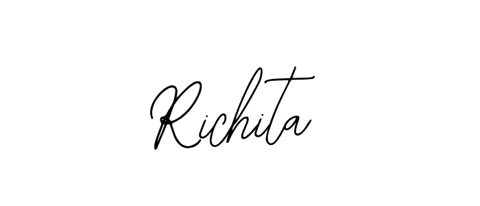 Make a beautiful signature design for name Richita. With this signature (Bearetta-2O07w) style, you can create a handwritten signature for free. Richita signature style 12 images and pictures png