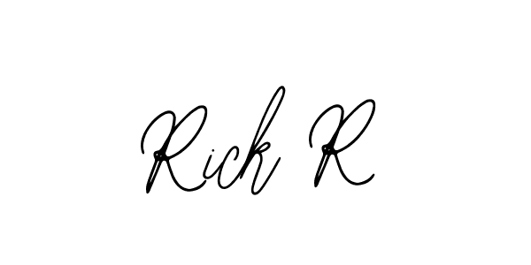 Use a signature maker to create a handwritten signature online. With this signature software, you can design (Bearetta-2O07w) your own signature for name Rick R. Rick R signature style 12 images and pictures png