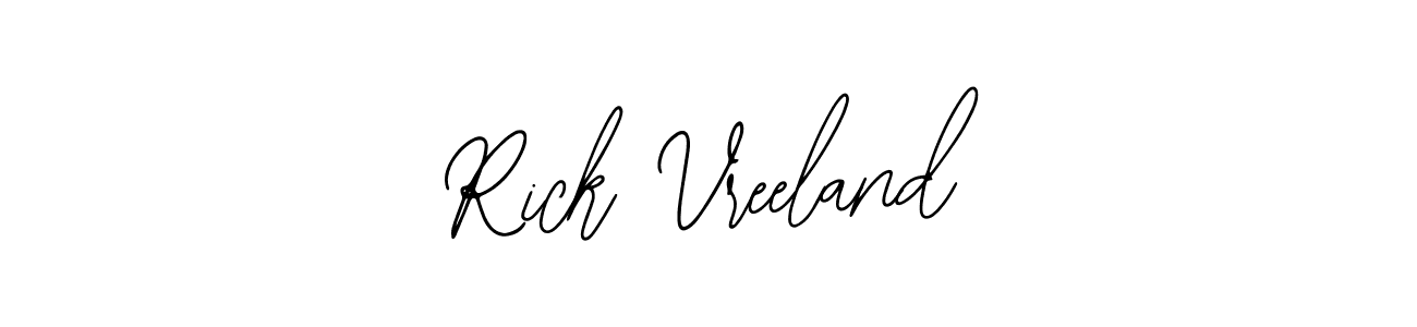 Bearetta-2O07w is a professional signature style that is perfect for those who want to add a touch of class to their signature. It is also a great choice for those who want to make their signature more unique. Get Rick Vreeland name to fancy signature for free. Rick Vreeland signature style 12 images and pictures png