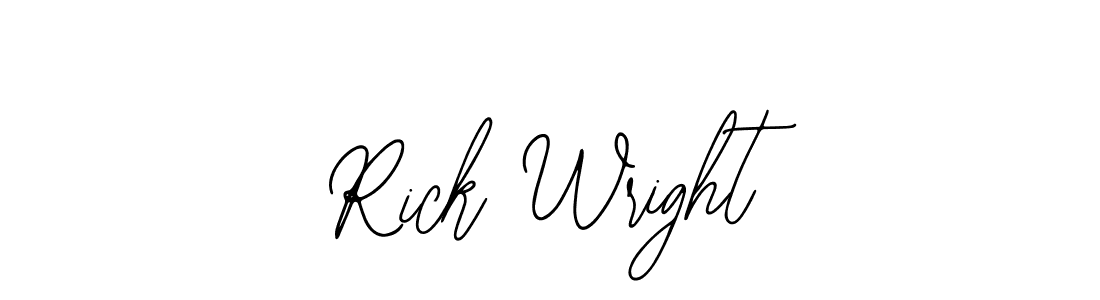 You should practise on your own different ways (Bearetta-2O07w) to write your name (Rick Wright) in signature. don't let someone else do it for you. Rick Wright signature style 12 images and pictures png