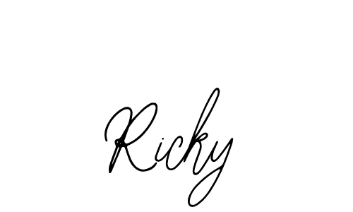 Make a beautiful signature design for name Ricky. Use this online signature maker to create a handwritten signature for free. Ricky signature style 12 images and pictures png